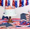 50 Pcs American Flag Patriotic Party Napkins, 4th of July Disposable 3-Ply Cocktail Paper Napkins, Red White and Blue Luncheon Napkins for Veterans Day Independence Day Memorial Day Party Decorations